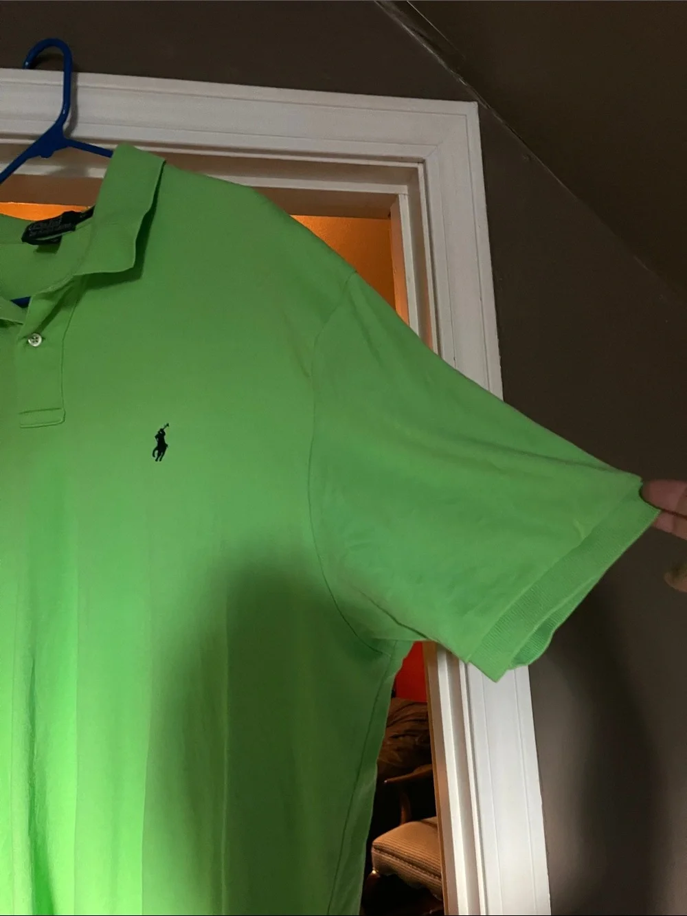 Ralph Lauren Polo Shirt in Neon Green with Navy Pony